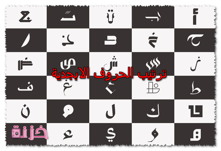 ترتيب الحروف الابجدية