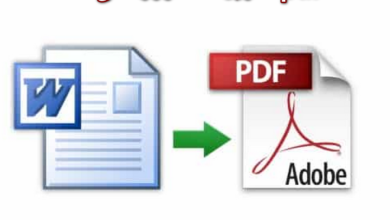 تحويل ملف وورد الى pdf