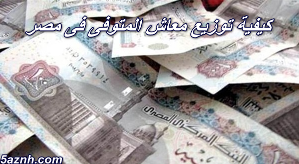 كيفية توزيع معاش المتوفى فى مصر